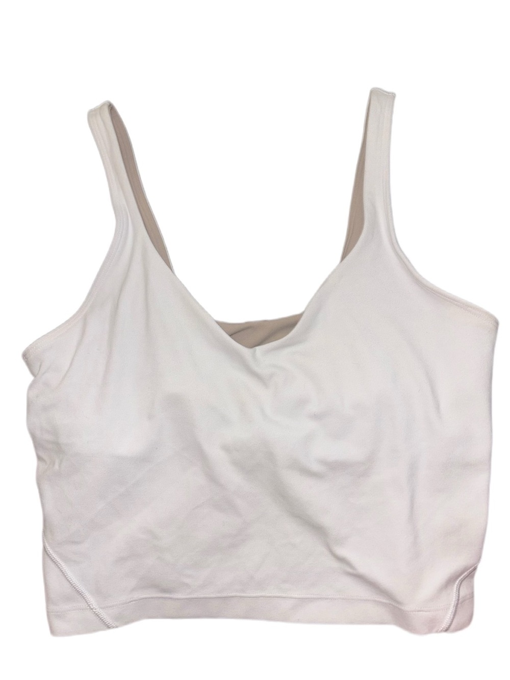 Basic White Scoop Neck Workout Tank Top